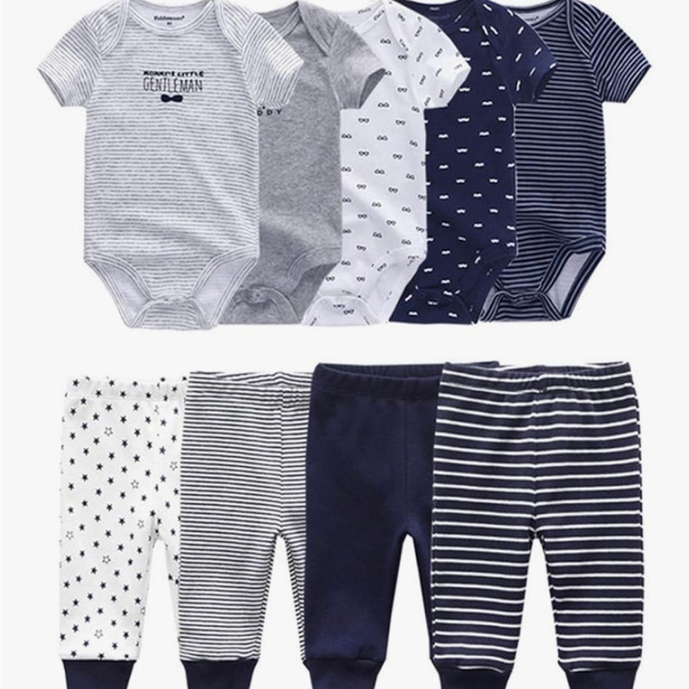 Baby Boy Bodysuit and Pants Set